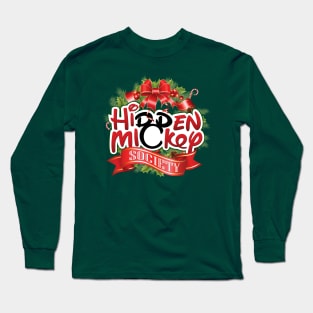 HMS Christmas Wreath Logo (GREEN Lineup) Long Sleeve T-Shirt